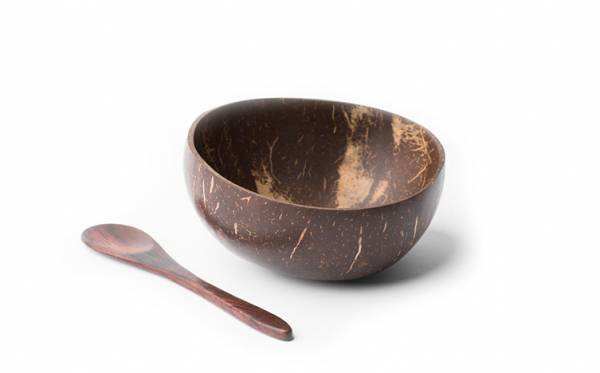 Coconut Bowl and Spoon Combo image