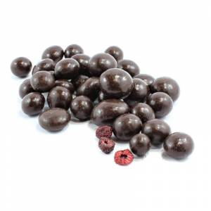 Dark Chocolate Covered Organic Raspberries image