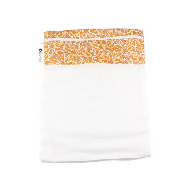 Produce Bag Muslin - Mustard Sunflowers image