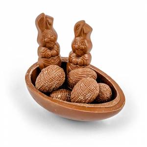 Loaded Easter Egg with Bunny Twins 140g image